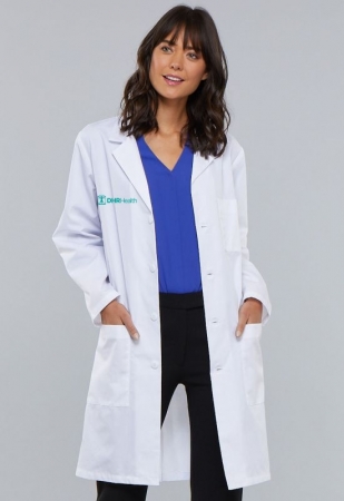 40" Unisex Lab Coat w/ DHR logo and Personalization
